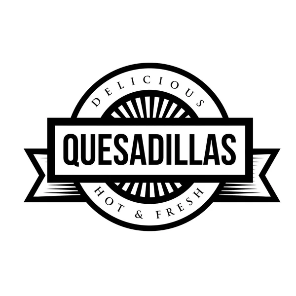 Cartel vintage de Cocina Mexicana - Quesadillas — Archivo Imágenes Vectoriales