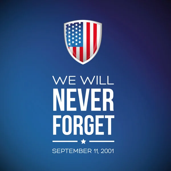 Patriot Day - 11 September 2001 — Stockvector