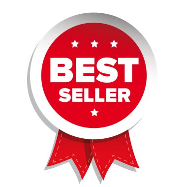 En iyi satıcı kart kırmızı kurdele ile