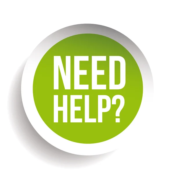 Need help? Question icon vector label — Stock Vector