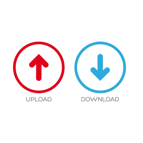 Carregar Download ícone símbolo vetor — Vetor de Stock