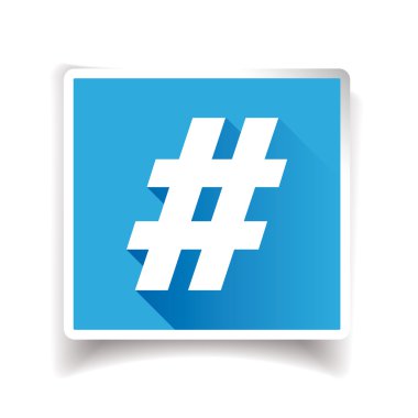 Hashtag işareti veya hashtag simgesi