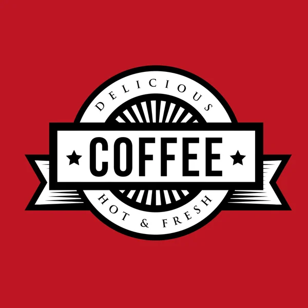 Vintage Coffee sign or logo — Stock Vector