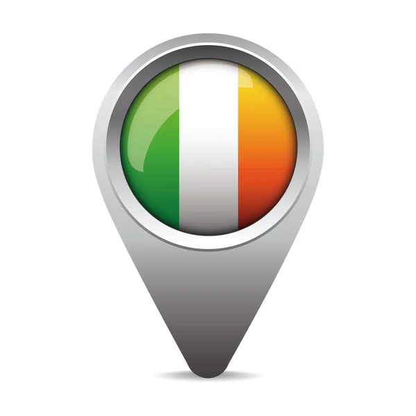 Ierland vlag aanwijzer vector — Stockvector