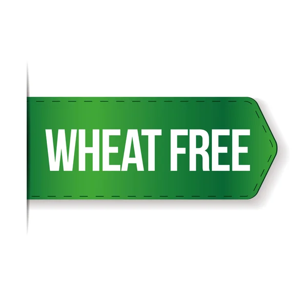 Wheat Free sign ribbon — Stock Vector