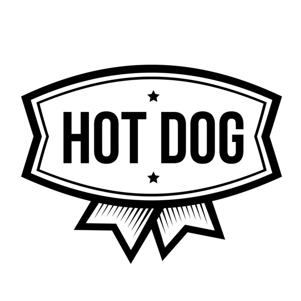 Logo vintage Hot Dog - Stok Vektor