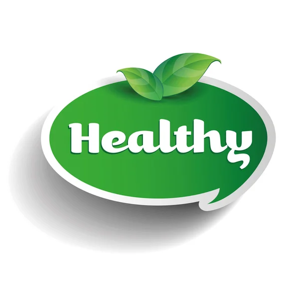 Healthy label tag — Stock Vector