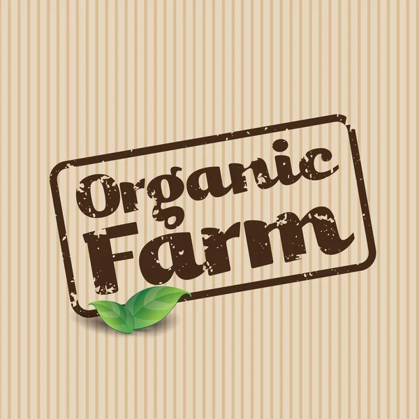 Organikus farm friss egészséges élelmiszer környezetbarát zöld vektor koncepció — Stock Vector