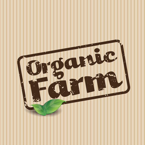 Organic Farm Fresh Healthy Food Eco Green Vector Concept