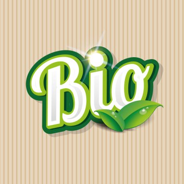 Bio ürün - vektör etiket