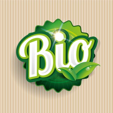 Bio ürün - vektör etiket