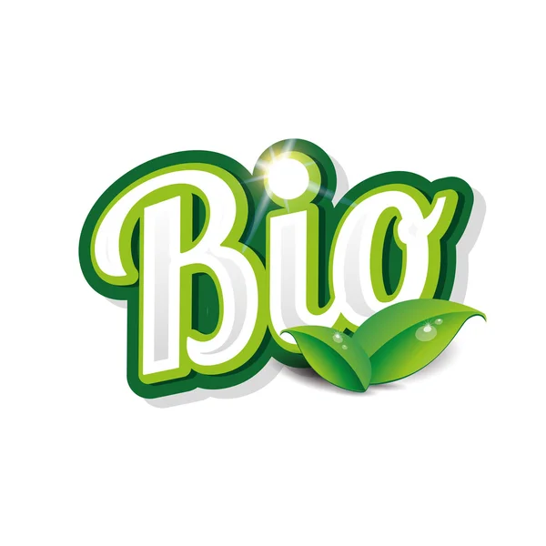 Bio produit - étiquette vectorielle — Image vectorielle