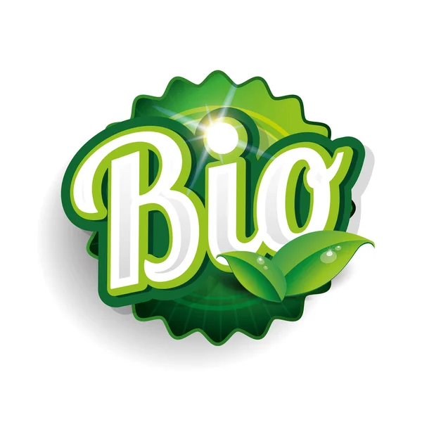 Bio ürün - vektör etiket — Stok Vektör