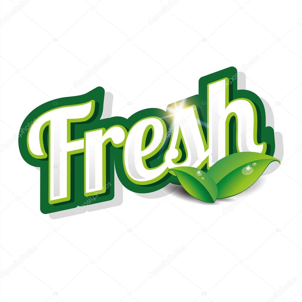Fresh product - vector label