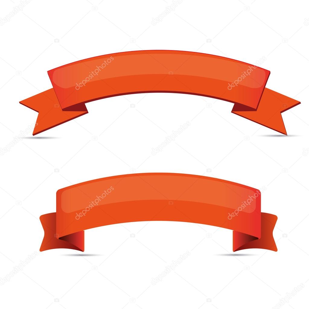 Orange ribbon set