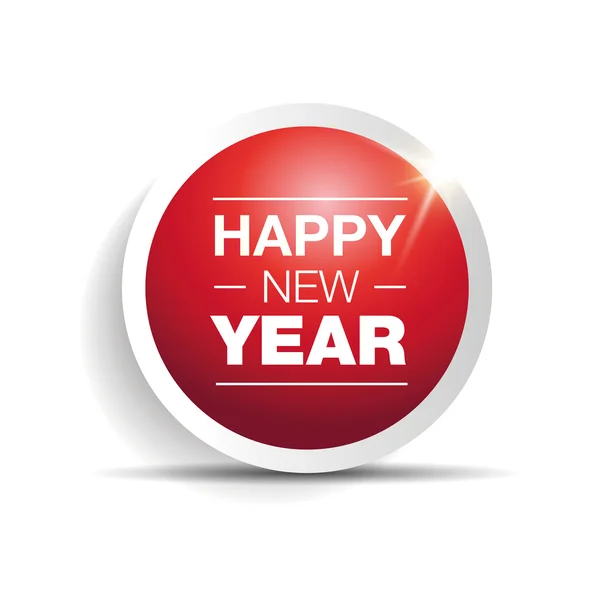 Feliz año nuevo 2015 botón — Archivo Imágenes Vectoriales