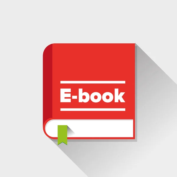 Libro electrónico icono vector plano — Vector de stock