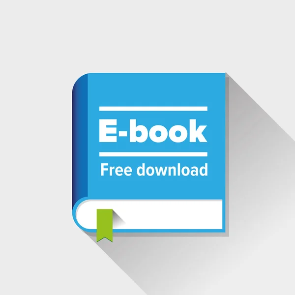 EBook Icon Vektor flach — Stockvektor