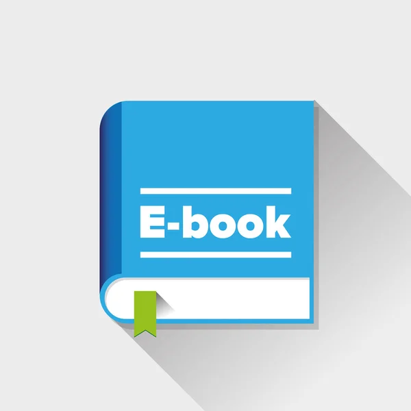 Icône Ebook vecteur plat — Image vectorielle