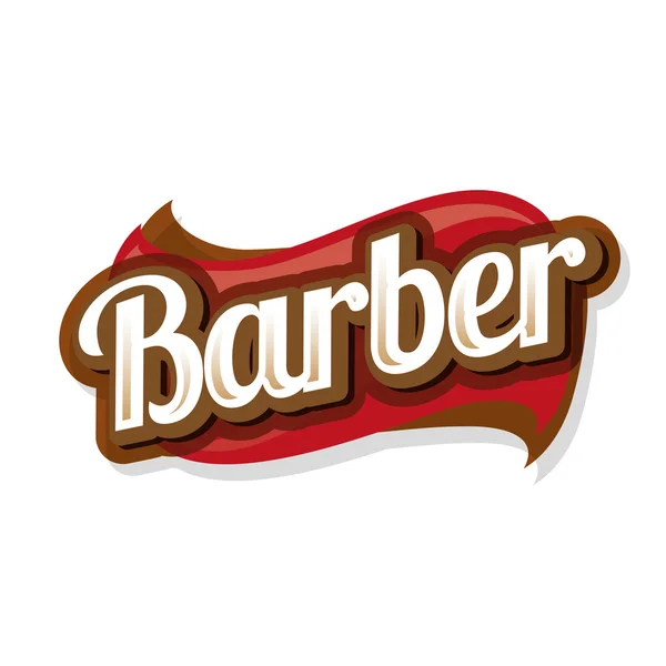 Logotipo de barbearia vintage, rótulo ou crachá —  Vetores de Stock