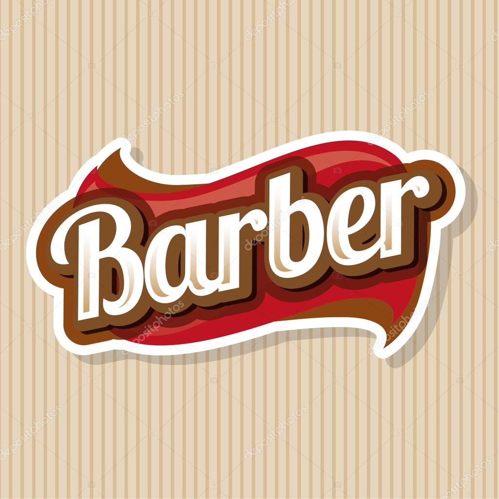 Vintage Barber Shop Logo Label Or Badge — Stock Vector