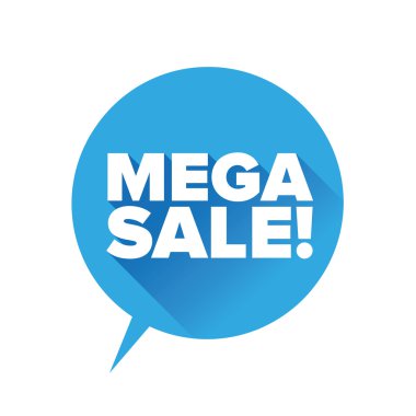 Mega satış etiket vektör
