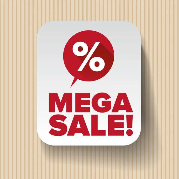 Mega sale label vector — Stock Vector