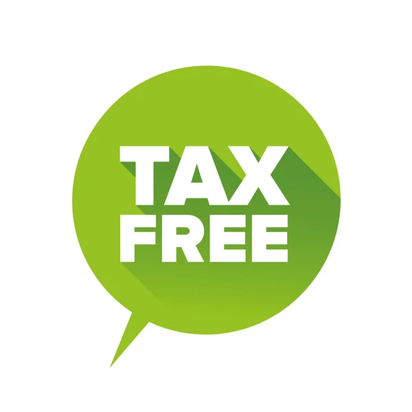 Tax free vector tecken — Stock vektor