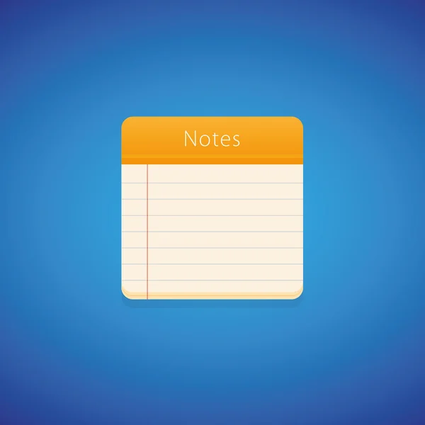 Ikon Notepad - Stok Vektor