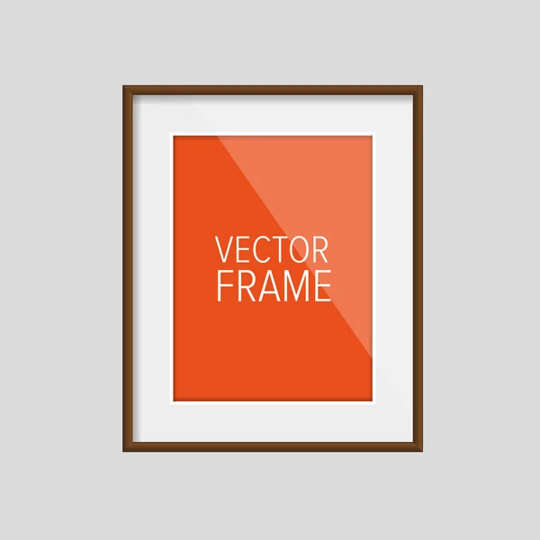 Realistic frame vector — Stock Vector