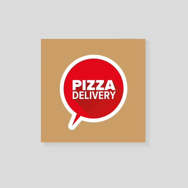 Carton de livrare pizza — Vector de stoc