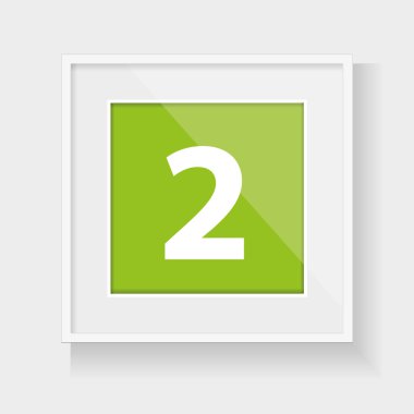 İki numara ile kare çerçeve