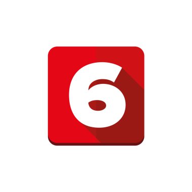 Altı numaralı vektör düğmesi