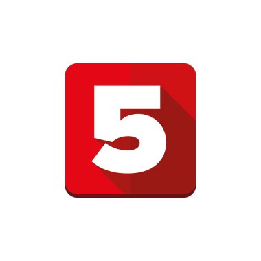 Beş numaralı vektör düğmesi