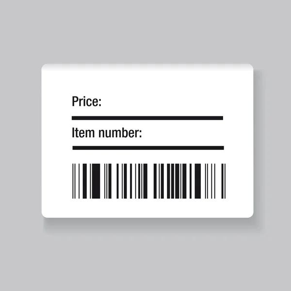 Barcode label — Stockvector