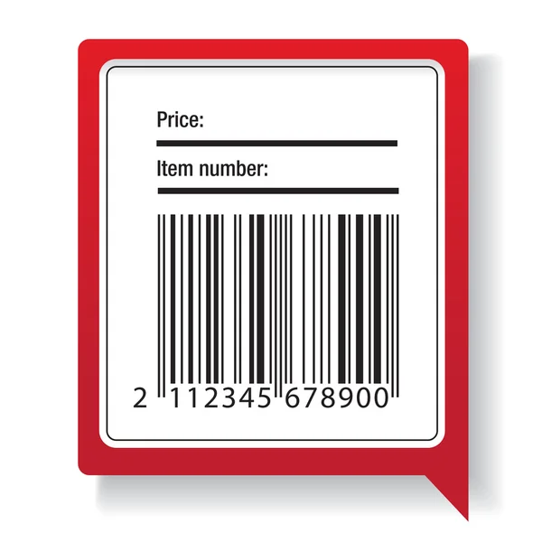 Barcode label verzending vector — Stockvector