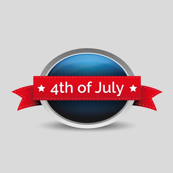 Vecteur 4 juillet jour de l'indépendance — Image vectorielle