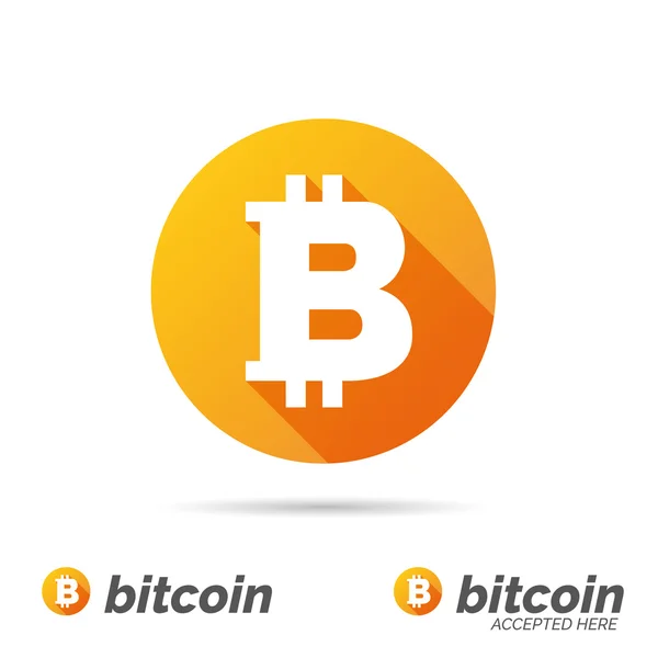 Bitcoin symbol — Stock Vector