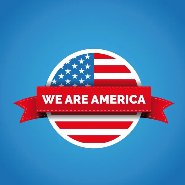 Somos insignia de EE.UU. — Vector de stock