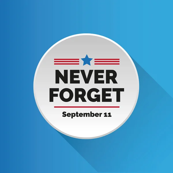 Asla unutmam - 11 Eylül — Stok Vektör