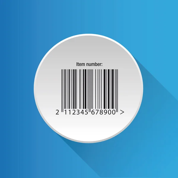 Barcode-Etikettenvektor — Stockvektor