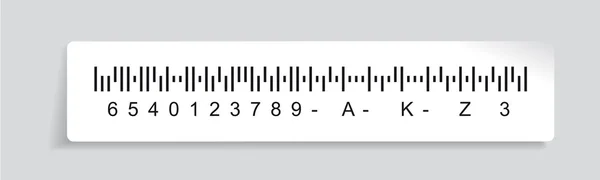Διάνυσμα ετικέτα barcode — Διανυσματικό Αρχείο