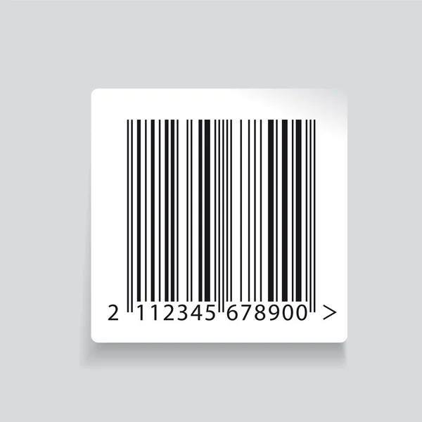 Barcode-Etikettenvektor — Stockvektor