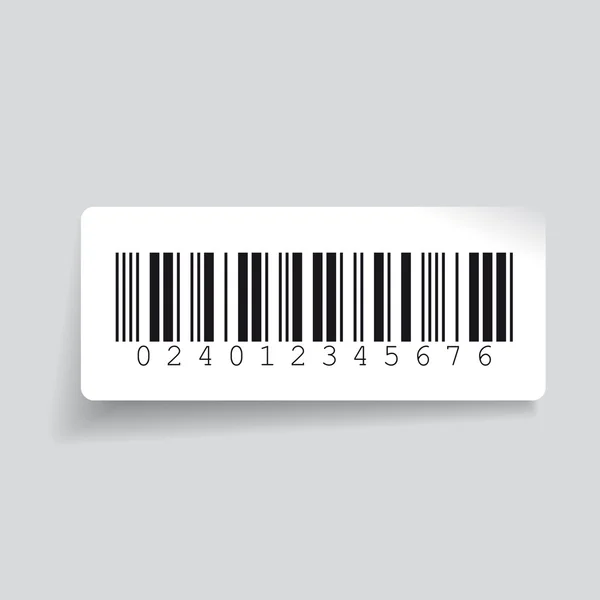 Διάνυσμα ετικέτα barcode — Διανυσματικό Αρχείο