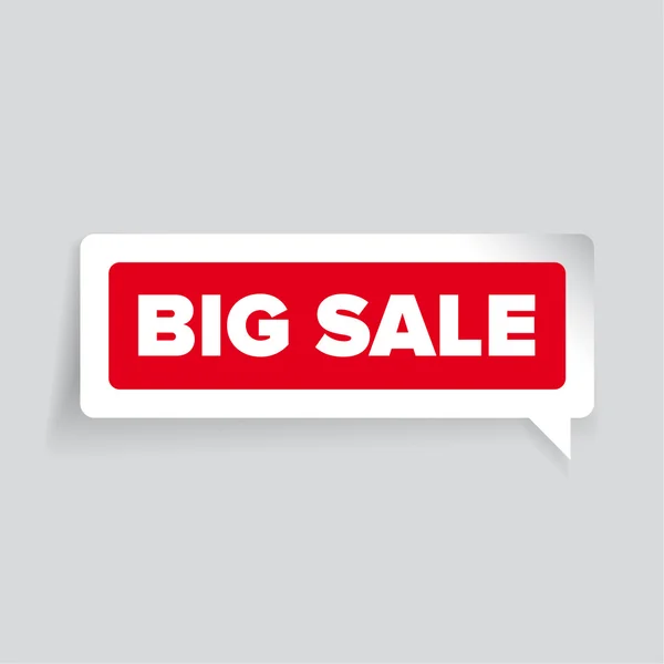 Big sale label vector — Stock Vector