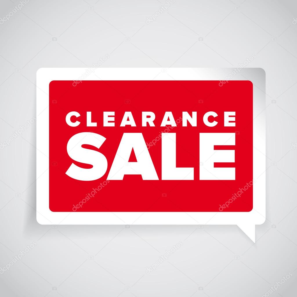 Clearance sale label vector
