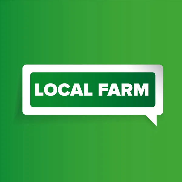 Local farm badge or label — Stock Vector