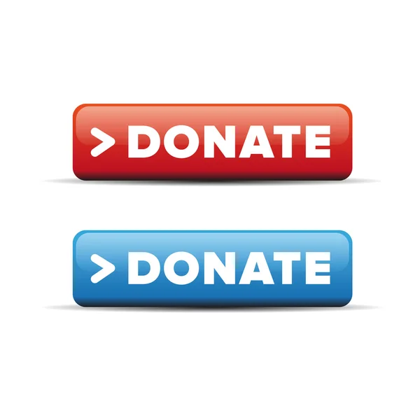 Donate button vector — Stock Vector