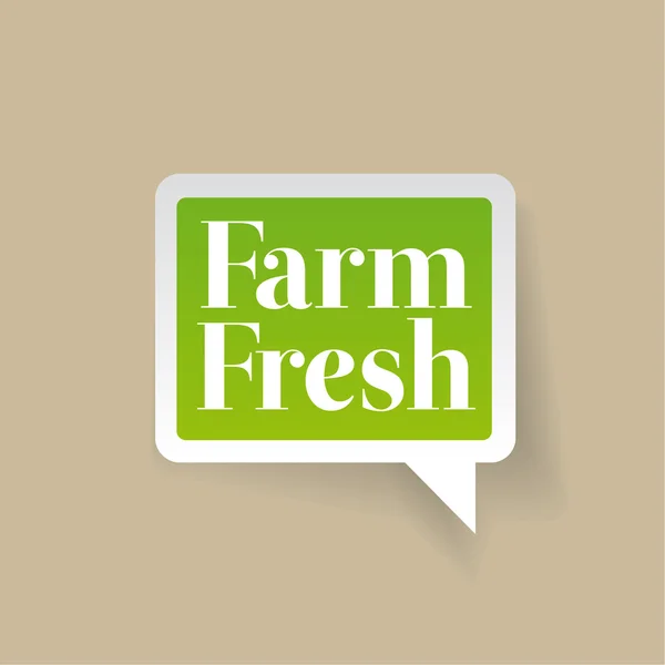 Farm fresh vector label — Stock Vector