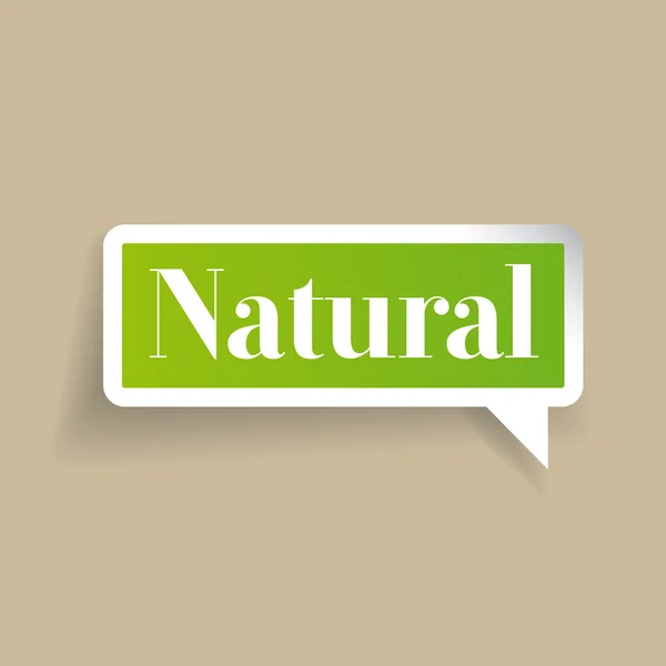 Etykieta naturalny wektor — Wektor stockowy